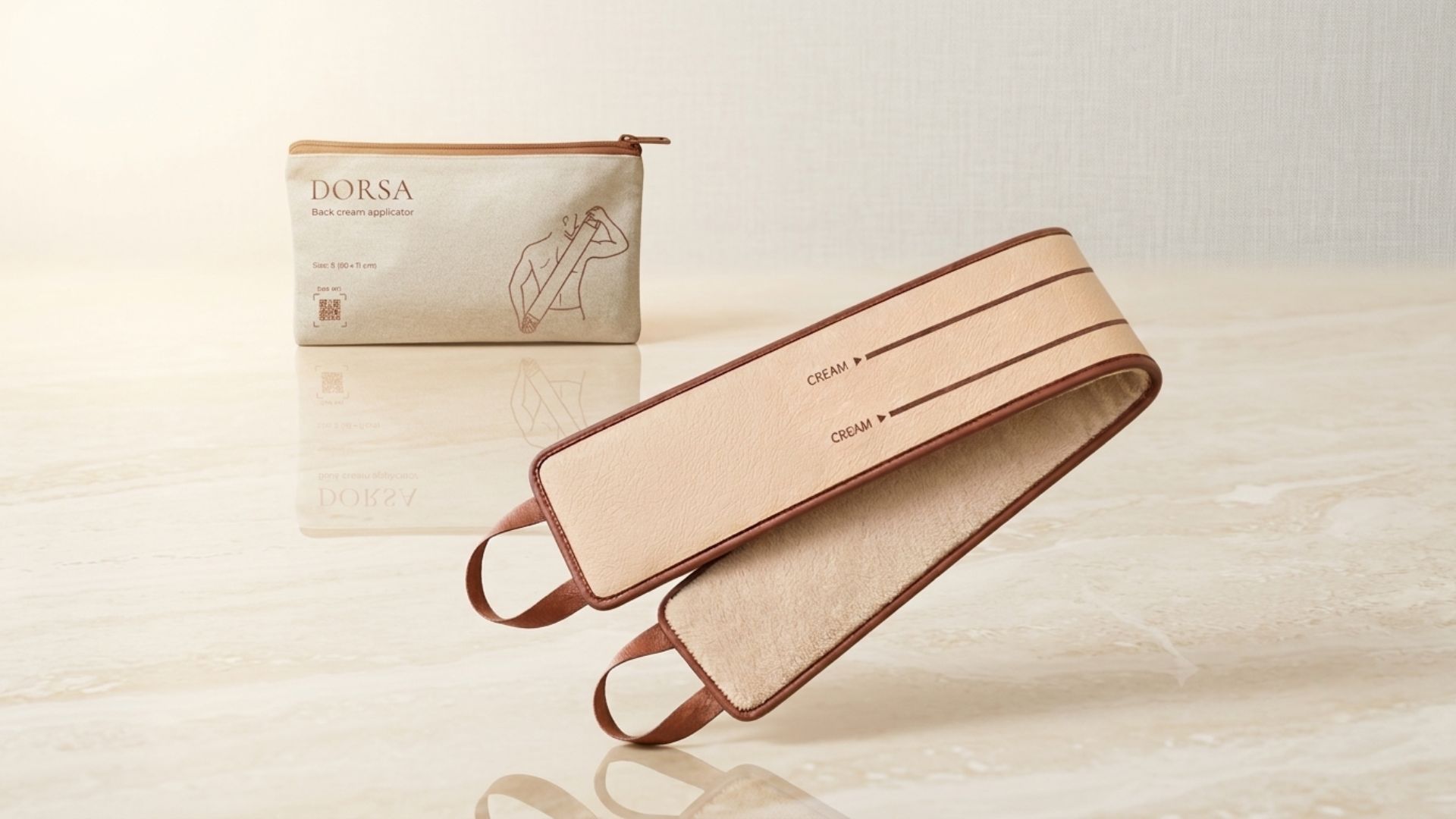 DORSA Back SPF Applicator — packaging and double-sided strip